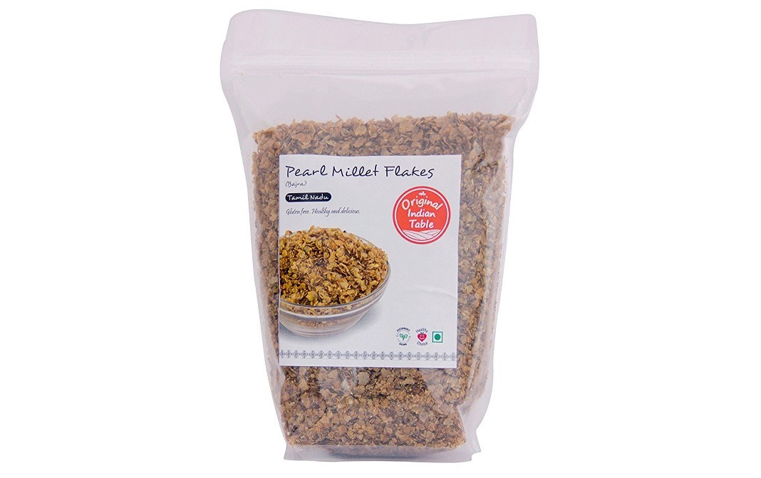 Original Indian Table Pearl Millet Flakes (Bajra)   Pack  400 grams